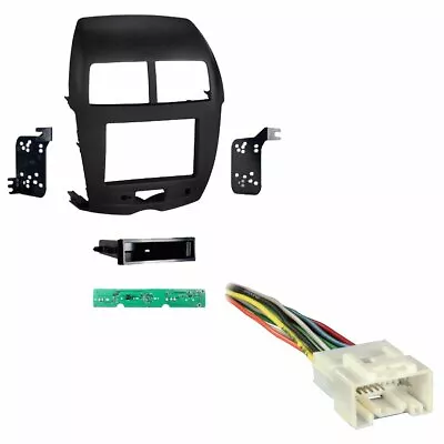 Metra 99-7014B 1 Or 2 DIN Dash Kit W/ Harness 2011-14 Mitsubishi Outlander Sport • $115.25