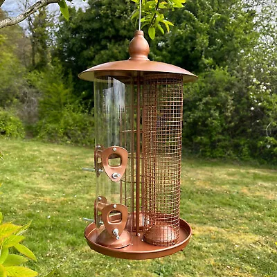 Hanging Wild Garden Bird Feeder 3 In 1 Seed Nut Fat Ball Suet Feeding Station • £15.99