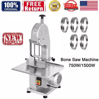 Electric Meat Bone Saw Machine Band Saw Frozen Meat Cutter Butcher Commercial • $459.99
