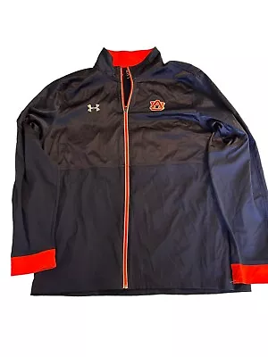 University Of Auburn Two Tone Under Armour Zip Up Jacket “wareagle” 2XL NWOT • $33