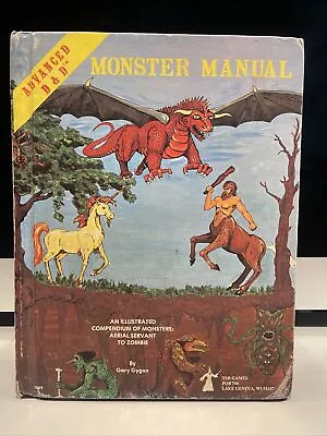 VTG Advanced Dungeons & Dragons Monster Manual 1979 4th Edition TSR D&D • $71.99