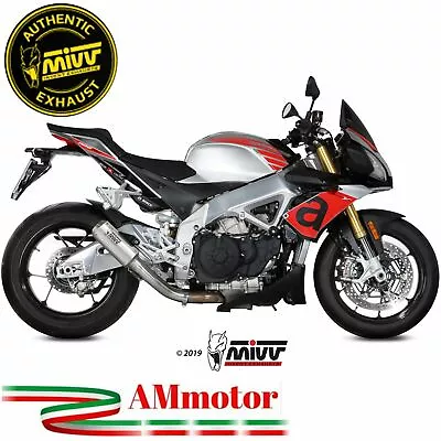 Mivv Aprilia Tuono V4 1100 2019 Exhaust Motorcycle Slip-On Silencer Mk3 Steel • $240.30