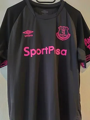 Mens Grey Umbro Everton FC 2018-19 Away Football Shirt - Size Large (L) • £9.99