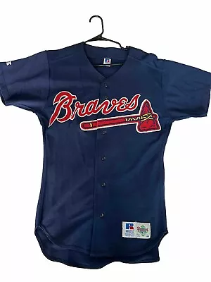 Atlanta Braves Authentic Warmup Jersey - Russell Athletic - Vintage - Size 44 • $22