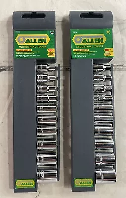 Allen Industrial Tools Metric & SAE Set Of 1/4  Drive Socket Sets Brand NEW • $13.99