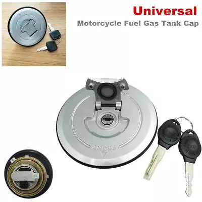 Universal Modification Motorcycle Fuel Gas Tank Cap Cover Lock W/ Key Anti-theft • $25.99