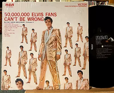 Elvis Presley Gold Records Vol 2 50000000 Fans Can't Be Wrong Vinyl LP RCA • $15.99