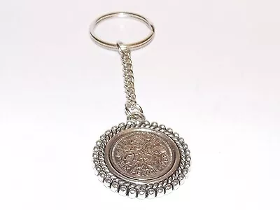£7.99 • Buy Lucky Sixpence Birthday / Anniversary Coin Keyring - Rim