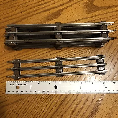 Vintage Lionel Lines O-27 Gauge Train Track Straight Lot Of  6 Straight Pieces • $30.37