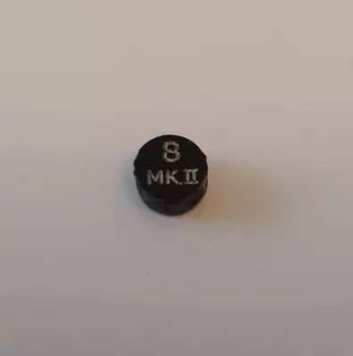Vintage Avometer Spares - 1x Black Plastic Fitting With '8 MKII' On Top (no 53) • £1.50