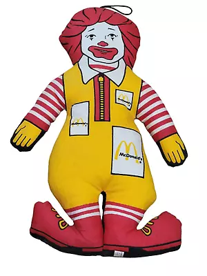 Vintage 1985 McDonald's Ronald McDonald 12” Plush Doll Advertising • $19.95