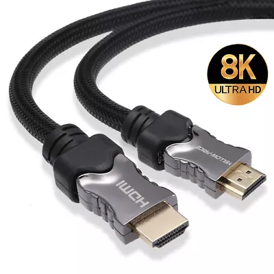 2160P 8K HDMI 2.1 Cable For UHD TV Blu-ray Monitor PC Projector Samsung QLED TV • $24.99