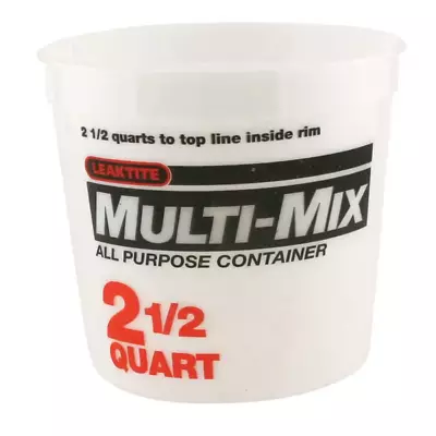 2.5-Quart Multi Mix Container Bucket All Purpose Container White (Pack Of 3)  • $6.61