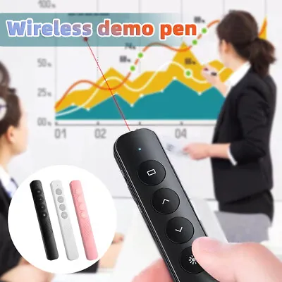 PowerPoint Presentation Clicker Wireless USB PPT Presenter Remote Laser Pointer • £10.78
