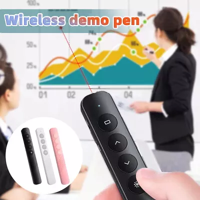 PowerPoint Presentation Clicker Wireless USB PPT Presenter Remote Laser Pointer • £11.35