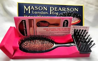 Mason Pearson Handy Sensitive Hairbrush (SB3) - Dark Ruby • $135