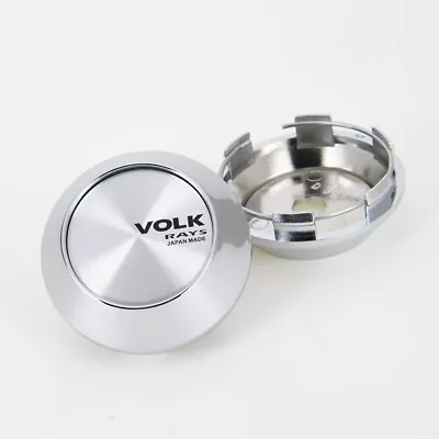 4 Pcs 68 Mm For Rays Volk Silver Black Logo Alloy Wheel Center Caps Rim Hub Caps • $25.99