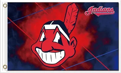 New Cleveland Indians Flag  3'x5'  FLAG/banner Flag-$1 SHIPPING • $16