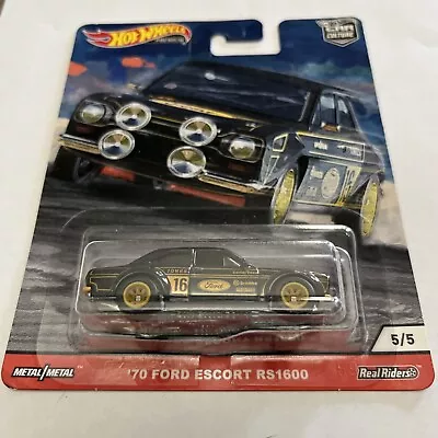 Hot Wheels Die Cast Car Culture Real Riders 1970 Ford Escort RS1600 New B55 • $8