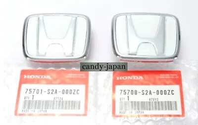 Honda Genuine White H Emblem Badge Ornament S2000 AP1 AP2 2-Set OEM Car Parts • $88.88