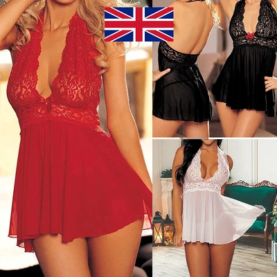 £5.99 • Buy Women Ladies Sexy Lingerie Lace Erotic Nightwear Sleepwear Babydoll Underwear