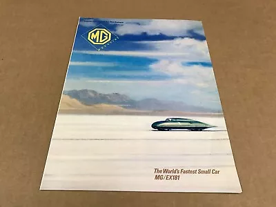 Vintage MG World's Fastest Small Car MG/EX181 Brochure Salesman Dealership • $19.95