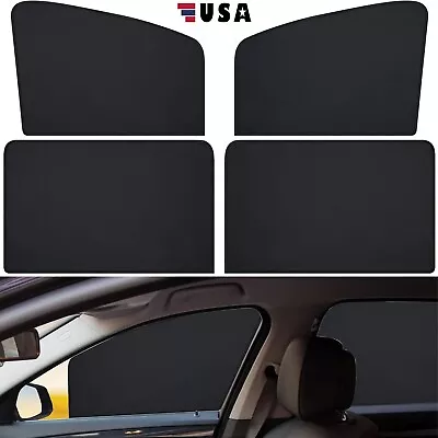 4× Magnetic Car Side Front Rear Window Sun Shade Curtains Cover UV Shield USA • $12