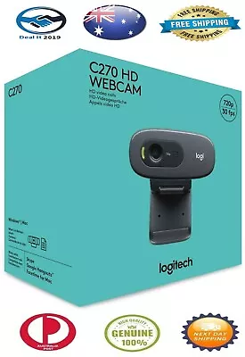 Logitech C270 Plug And Play Full HD FHD 720p Webcam • $39