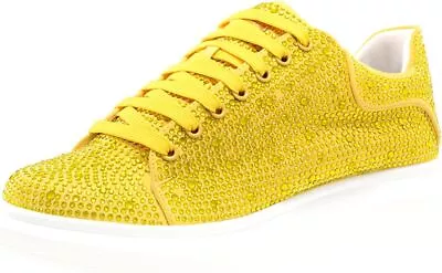 J75 Men's Slick Jeweled Low Top Fashion Sneaker | Lightweight Comfortable & Dura • $286.38