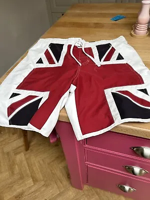 Next Size Medium Swim Shorts Union Jack Please Read • £5