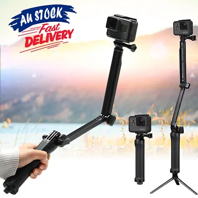 $20.44 • Buy Go Pro Tripod Selfie Stick Stand Pole Monopod Compatible With HD Hero 5 4 3+ 2