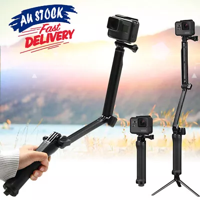 Go Pro Tripod Selfie Stick Stand Pole Monopod Compatible With HD Hero 5 4 3+ 2 • $20.44