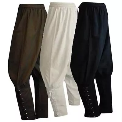 Men's Medieval Renaissance Pirate Pants Viking Gothic Cosplay Halloween Costume • $13.99