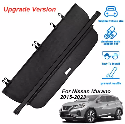 For 15-23 Nissan Murano Carbon Fiber Style Retractable Rear Trunk Cargo Cover • $86.99