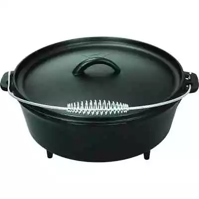 5-Quart Cast Iron Dutch Oven With Spiral Bail Handle • $24.54