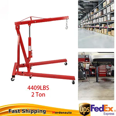 4409LBS 2 TON Heavey Duty Engine Motor Hoist Cherry Picker Shop Crane Lift New • $265