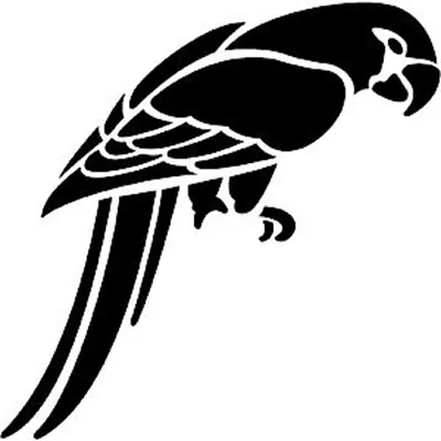 Parrot Bird Stencil Card Quilting Airbrush Tattoo Free Post • $13.98