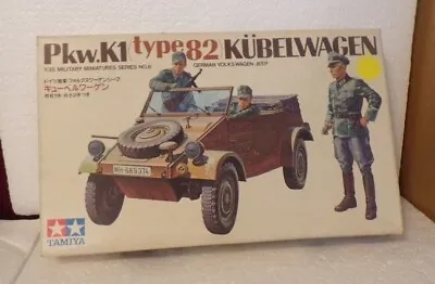 Tamiya Miniature Pkw. K1 Type 82 Series No. 6  Scale 1:35  Model Kit Box Open • $30