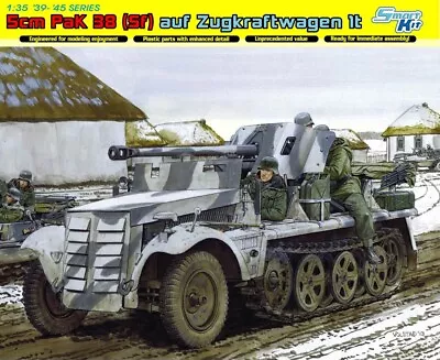 £49.99 • Buy Dragon 1:35 6719 5cm PaK 38 (Sf) Auf Zugkraftwagen 1t Model Military Kit