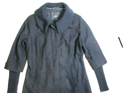 Mossimo Jacket Womens Large Black Trench Winter Coat Collared Lightweight Ladies • $37.99