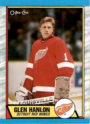 1989-90 O-Pee-Chee #144 Glen Hanlon Detroit Red Wings Vintage Original • $2.49