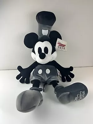 Steamboat Willie Mickey Mouse Stuffed Animal Plush 22  Disney Milestone 1928 Toy • $28