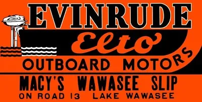 Evinrude & ELTO Outboard Motors For Sale NEW Sign 8 X 16  USA STEEL • $54.88
