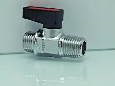£12.99 • Buy Male Male Mini Ball Valve 1/4  Bsp Shut Off Valve, For Air,water & Gas Etc