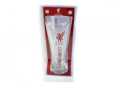 £15.98 • Buy Liverpool FC Tall Slim Beer Pint Glass For Fan Birthday Christmas Match Day Gift
