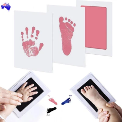 $10.58 • Buy Inkless Wipe Hand Foot Print Kit Child Newborn Baby Safe Christening Keepsake AU