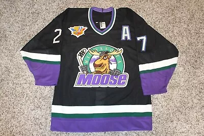 Minnesota Moose Authentic Hockey Jersey Dave CHRISTIAN Size 48 50th Patch Bauer • $320
