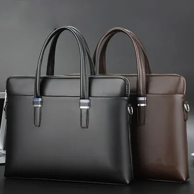 Men Briefcases Bag Laptop Business Travel Bags Handbags Leather Office Bag • $50.81