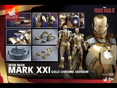 Hot Toys Mark XXI Midas Gold Chrome - MMS341 BNIB • $899