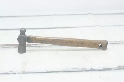 Vintage Ball Peen Hammer With Wood Handle Machinists Hammer Metal Working Hammer • $24